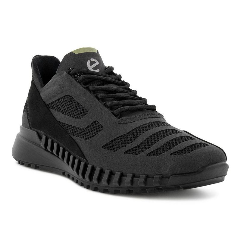 Zapatillas Ecco Zipflex Para Hombre,Negras,702365-MZA